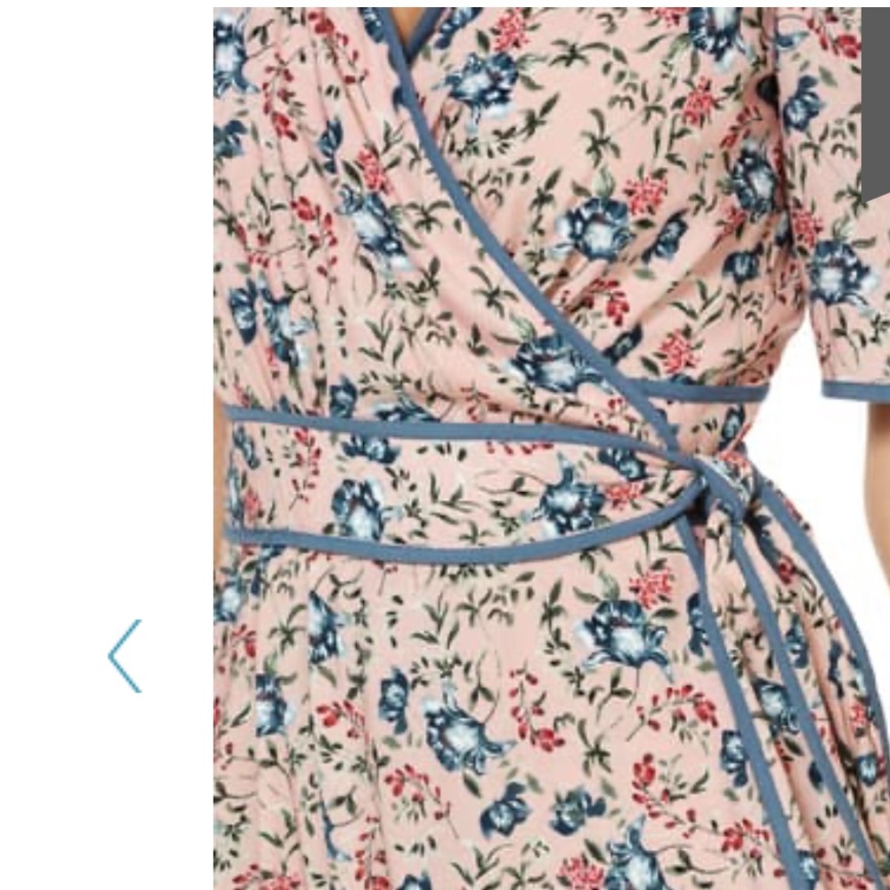 Gal meets Glam Isadora Floral Print wrap Dress. S2 - Picture 6 of 16